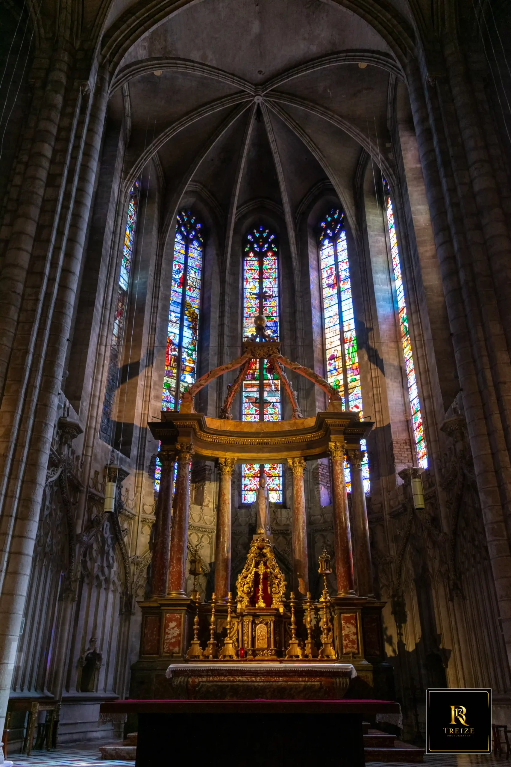 detail-voutes-saint-salvi Détail des voûtes de la Collégiale Saint-Salvi à Albi